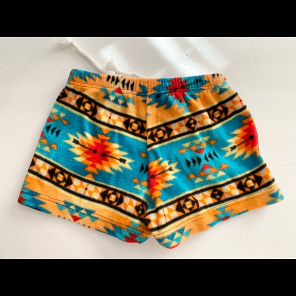 Fuzzy Duds southwestern flannel shorts S - Picture 4 of 10
